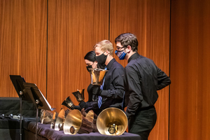 The Luther Ringers perform in concert in the Noble Recital Hall