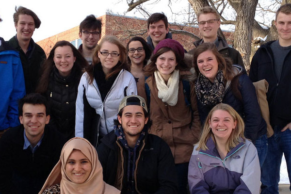 Students in a J-term first-year seminar in 2016.